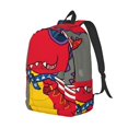 thumbnail image 4 of Geaub dinosaur super hero cartoon durable canvas backpack: stylish, lightweight, and spacious with adjustable straps, 4 of 7