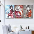 thumbnail image 3 of Idea4wall 3 Piece Abstract Canvas Wall Art Graffiti Painting Canvas Prints Modern Home Wall Decor, 16"x24", 3 of 5
