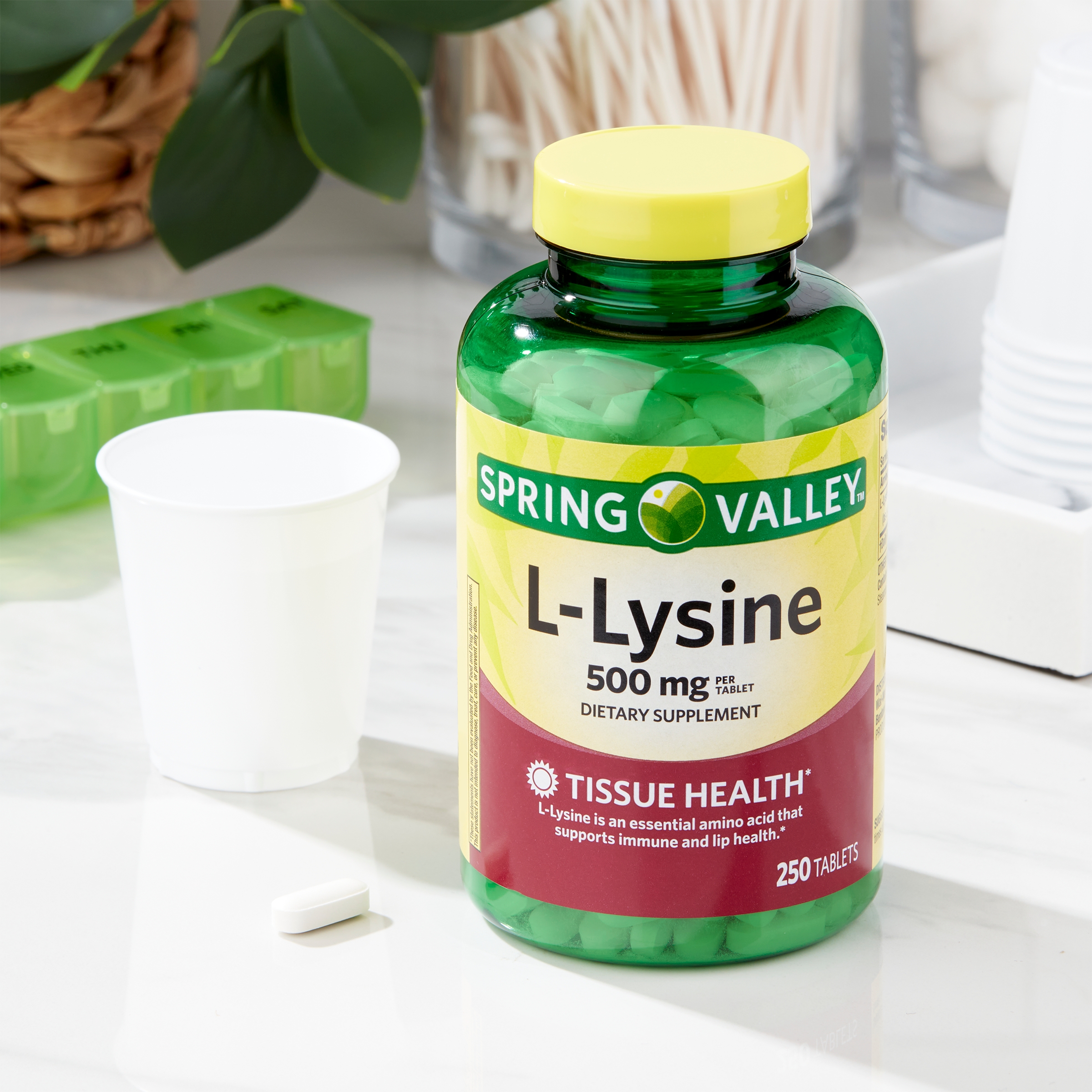 Spring Valley L-Lysine Dietary Supplement, 500 mg, 250 Count - image 4 of 9