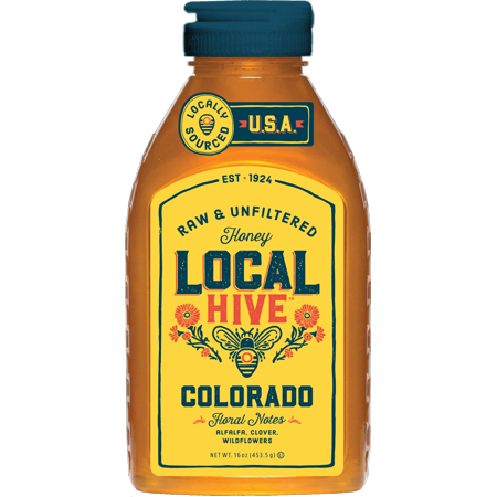 hive unfiltered honey colorado oz raw local