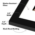 thumbnail image 4 of Americanflat 9x12 Picture Frame with Shatter-Resistant Glass with 6x8 Mat 2 Pack Display Photo Frames - Black, 4 of 7