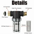 thumbnail image 3 of PURELY- Garden Hose Filter For Pressure Washer Inlet Water Inline Filter For Sediment #W, 3 of 6