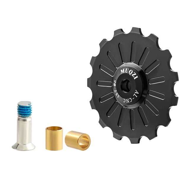S SERENABLE Rear Derailleur Pulley Wheel Guide Roller 11T 12T 13T 14T 15T 16T 17T Ultralight 15T Black