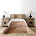 thumbnail image 4 of Ambesonne Tan Quilted Bedspread Set 2 Pcs, Overlapping Circles Dots, Twin Size, Tan Brown White, 4 of 5