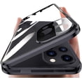 thumbnail image 2 of Funda Magnética Bloqueable para iPhone 14 Pro Max, Funda de Vidrio con Protector de Lente de Cámara, Protector de Pantalla, Bloqueo de Seguridad, 360, Cuerpo Completo, Parachoques de Vidrio de Doble, 2 of 7
