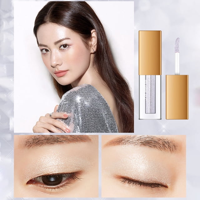 Sombra de ojos, Regalos para mujeres Sombra de ojos líquida perlada Sombra de ojos líquida brillante de alto brillo Paleta de sombras de ojos de 2 ml