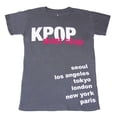 thumbnail image 1 of Camisa de la ciudad de K-Pop, gris grande K Pop Camiseta de manga corta, 1 of 1