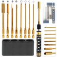 thumbnail image 1 of AMERTEER Precision Screwdriver Set Hex Driver Screwdriver 1.5/2.0/2.5/3.0mm Drive Impact Screwdriving Durable 1/4 Inch  Hex Bit Holder For RC Car Hobby Tool Kit, 1 of 8