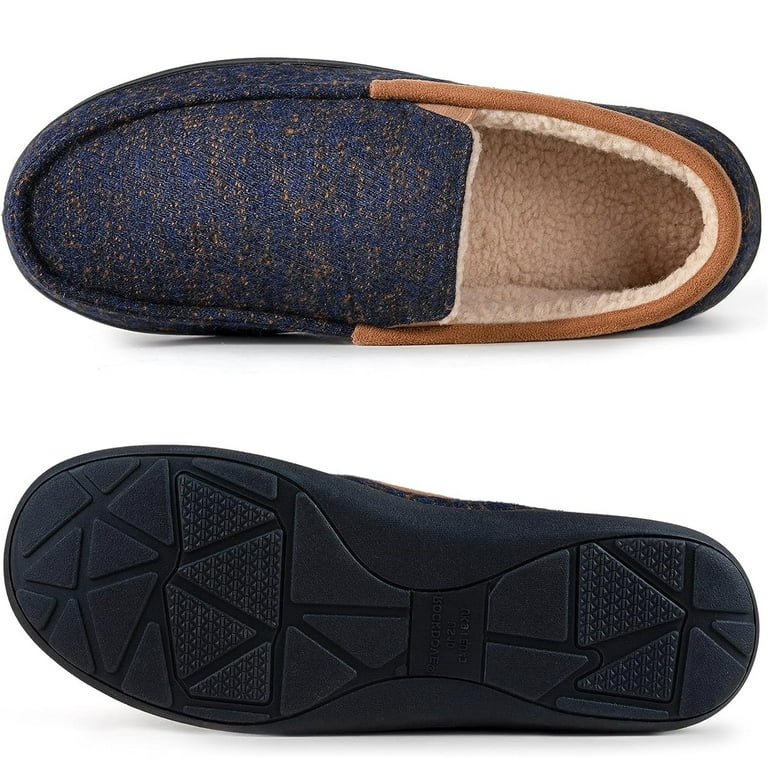 RockDove Men s Sherpa Lined SILVADUR Memory Foam Moc Slipper
