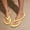 Yellow, variant on KIJBLAE Women's Polka Dot Soft Rubber Flip Flops, Wide Width Durable Non Slip Comfort Casual Beach Summer Slippers Yellow 40