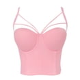 thumbnail image 2 of ZZwxWA Online Shopping Slip Triangular Camisole For Women's Shapewear Sexy With Steel Rings Backless And Chest Wrapped, 2 of 5