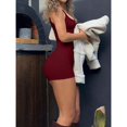 thumbnail image 4 of Women’s Sleeveless Yoga Jumpsuit  Solid Color Spaghetti Strap Sports Romper Comfortable Summer Activewear, 4 of 5