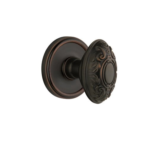 Grandeur 822143 Georgetown Solid Brass Rose Single Dummy Knob - Grey