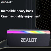 ZEALOT S72, Waterproof Portable Bluetooth Speaker, Enhanced Bass, 12h Battery, IPX6 Rated Dustproof Shockproof Rustproof, Detachable Strap, Black