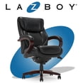 thumbnail image 2 of La-Z-Boy Bellamy Executive Office Chair Black Bonded Leather, 2 of 9