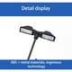 thumbnail image 2 of Advancent Modelo de de luz ferroviaria Mini tren farola voltajes DIY 3V lámparas LED de Metal ligero decoraciones de paisaje de jardín Artesanía Gris (1:87) (Cálido), 2 of 6