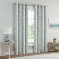 thumbnail image 5 of Eclipse Dutchess Botanical 100% Blackout Lined Curtains, Sheer Grommet (1 panel), 84" long x 50" wide, Marine, 5 of 10
