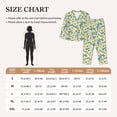 thumbnail image 4 of Lsque Lilies Flowers Pattern Long Sleeve Pajama Set for Women - Soft 2-Piece Sleepwear and Loungewear Set with Pockets, Comfy Nightwear-Large, 4 of 7