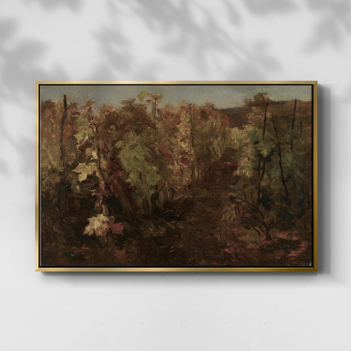 Vintage Landscape-CCCXIX By Wexford Home Framed in Gold Wood Gallery Wrapped Canvas 25 in. x 37 in.