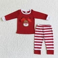 thumbnail image 1 of Conjunto de ropa de dormir con bordado de perro, ciervo y pato para niño y niña, conjunto de algodón verde, pantalones a cuadros, pijamas infantiles, venta al por mayor, 1 of 4