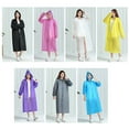 thumbnail image 5 of Taicans Raincoat,Rain Ponchos for Adults Reusable,Hood Rain Poncho,Rain Ponchos Rain Jacket Packable Rain Coats for with Drawstring Hood for Hiking Camping Outdoor Activities,110cm, 5 of 7