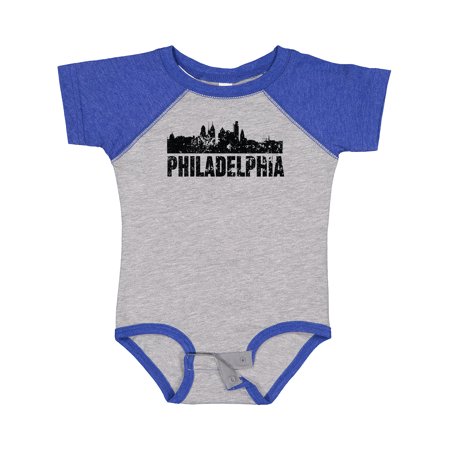 

Inktastic Philadelphia Skyline Grunge Gift Baby Boy or Baby Girl Bodysuit