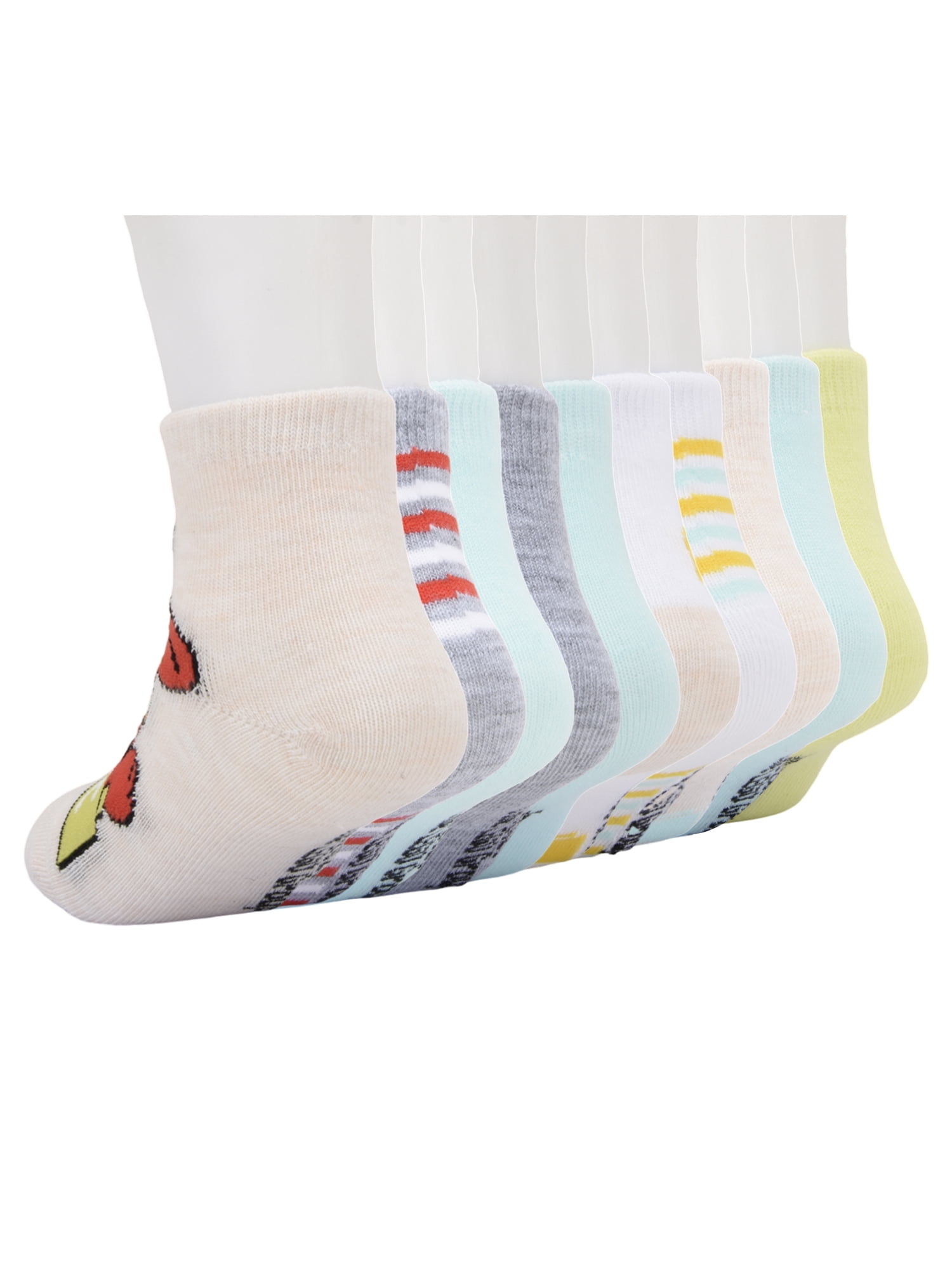 Lego Infant Toddler 10-Pack Ankle Socks, Sizes 12M-5T