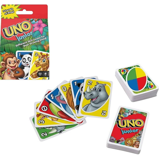 Juego de mesa junior y 56 cartas con dibujos de animales, para niños a partir de 3 años
