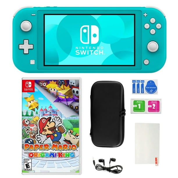 Nintendo Switch Lite in Turquoise with Paper Mario and Accessories - Walmart.com - Walmart.com