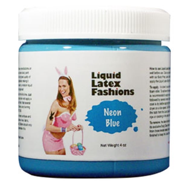 4 oz Neon Blue Liquid Latex *Ammonia Free* Body Paint