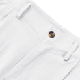 thumbnail image 5 of Nestiefly Men's Linen Dress Pants Lightweight Pleated Front Relaxed Fit Business Casual Slacks Trousers Summer Wedding Party White L, 5 of 9