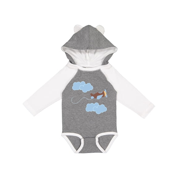 Inktastic Boys Airplane Pilot Boys Long Sleeve Baby Bodysuit