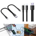 thumbnail image 2 of Type-C Splitter Charging Cable 2 in1 USB Charge Cable Type-C Micro-USB Connector Multi-Charging Cable Braided Cord, 2 of 5
