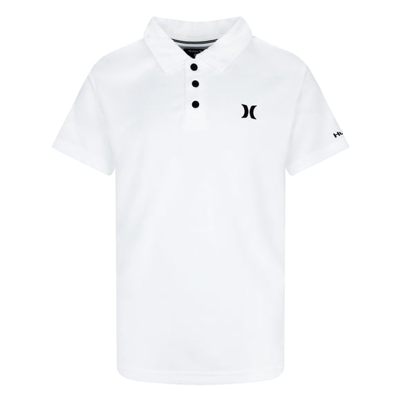 Remera Polo Hurley Dri-FIT que Absorbe la Humedad Blanca