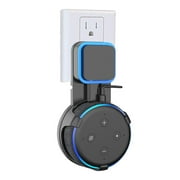 SPORTLINK Outlet Wall Mount for Alexa Echo Dot 3rd Gen with Screwless Cable Management - Black