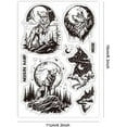 thumbnail image 6 of Wolf and Moon Clear Stamps for Cards Making Timberwolves Clear Stamp Seals Transparent Stamps for DIY Scrapbooking Photo Album Journal Home Decoration, 6 of 8