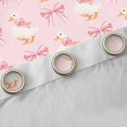 thumbnail image 4 of Erosebridal Cute Bowknot Curtains Pack of 2 (42x84 Each),Farm Animal Kawaii Duck Curtains Blackout For Girls, 4 of 7