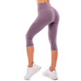 thumbnail image 6 of High Waisted Leggings for Women - Full Length Capri Buttery Soft Yoga Pants for Workout Athletic Purple M, 6 of 8