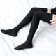 thumbnail image 5 of Calcetines altos hasta el muslo Calcetines de algodón a rayas por encima de la rodilla Calcetines largos hasta la rodilla para mujer, 5 of 5