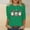 Green, variant on Amidoa Christmas Womens Tops Black 3/4 Sleeve Boat Neck Basic Tee Fashion Santa Prints Blouses Ladies Blouses L