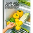 thumbnail image 3 of Refrigerator Drawer under $5! Yannianjz Pull Out Stackable Refrigerator Drawers,Clear Food Storage Containers for Fridge Organization,Fruit Vegetable Organizer with Handle,Kitchen Pantry Storage Bins, 3 of 7