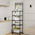 thumbnail image 3 of XGFHYJEH Storage Shelves for Kitchen, Bedroom, Bathroom, Plastic Shelves, Storage Shelf Rack, Storage Shelf Unit, Storage Rack, Storage Racks and Shelving for Small Spaces, 3 of 5