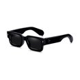 thumbnail image 3 of Gafas de sol EunoiaLens con montura cuadrada UV400 para mujer y hombre, color negro, 3 of 7
