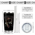 thumbnail image 5 of Cleveland Tumbler Cup - Gifts for Men in Cleveland - 20 OZ Insulated Stainless Steel Coffee Travel Mug with Lid and Straw, 5 of 6