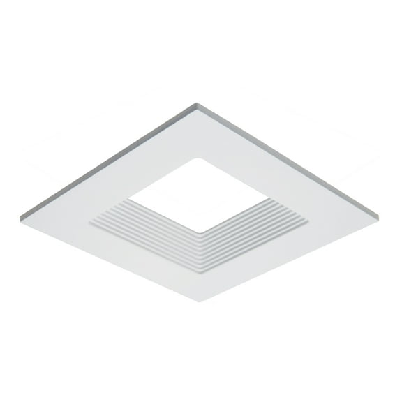 Elco Ell4816 4" Baffle Square Recessed Trim - White