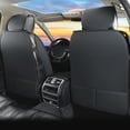thumbnail image 3 of Car Seat Covers Fit for Hyundai Elantra 2017-2024: 5 Seats Faux Leather Waterproof Seat Protectors (Black) - 2 Rows, 3 of 7