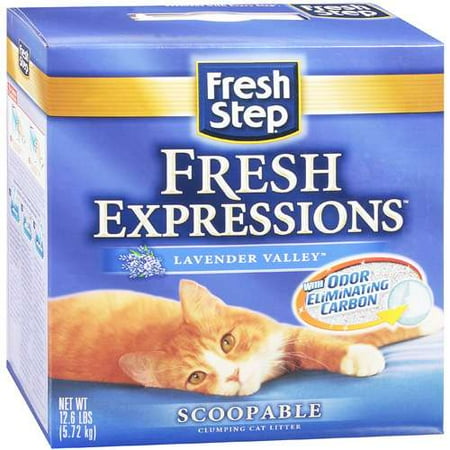 Fresh Step: Lavender Valley Scoopable Clumping Cat Litter Fresh Expressions, 12.6 Lb