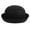 Black, variant on HERFIER Classic Wool Fedora Bowler Hat for Ladies - Black