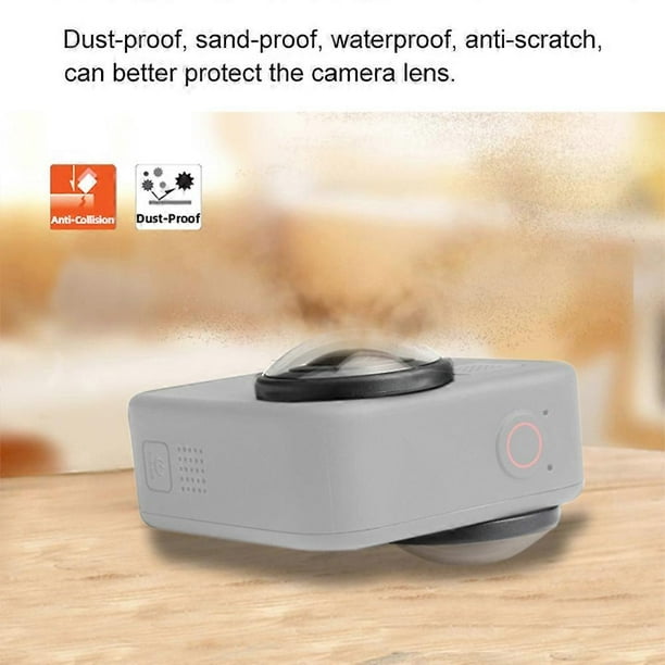 PULUZ 2Pcs/Set Acrylic Protective Lens Frame Cover Compatible with Go-Pro Max Anti-oil Anti-Scratch Lens Protector Camera Accessories