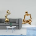 thumbnail image 2 of Estatua de caballo, figura de pensador abstracto, escultura decorativa de resina para escritorio, adorno artístico moderno, ideal para el hogar, la of, 2 of 8
